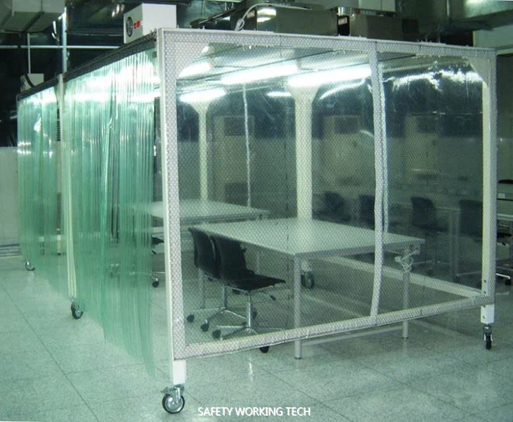 Antistatická vinylová opona